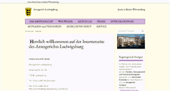 Desktop Screenshot of amtsgericht-ludwigsburg.de