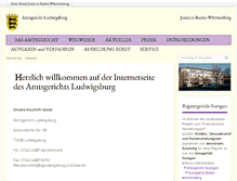 Tablet Screenshot of amtsgericht-ludwigsburg.de